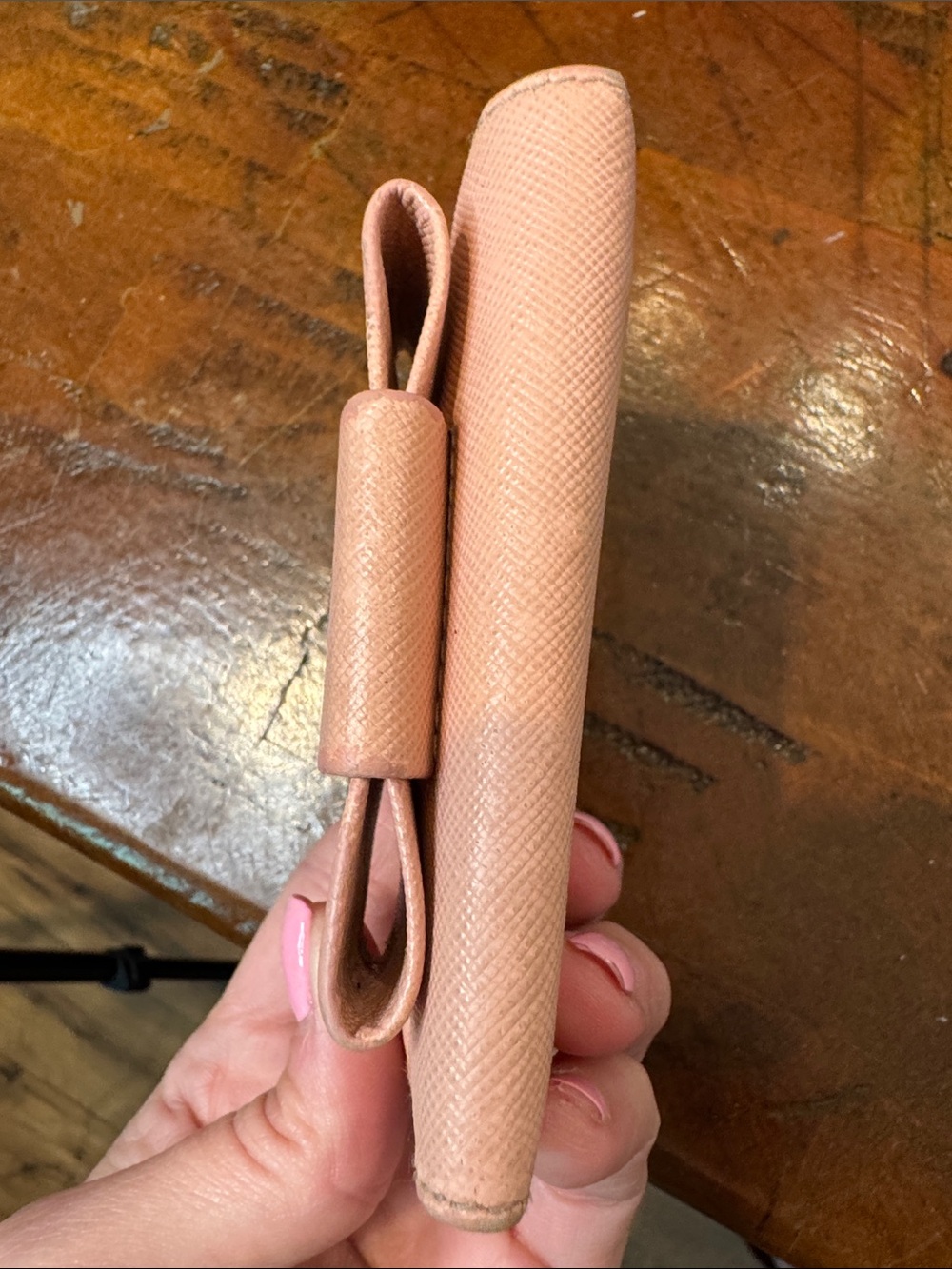 PRADA Pink Saffiano Bow Wallet - Picture 7 of 11